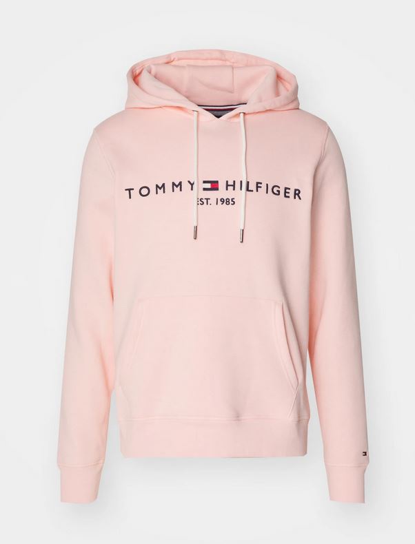 TOMMY HILFIGER SWEAT A CAPUCHE  Homme Rose est 1985